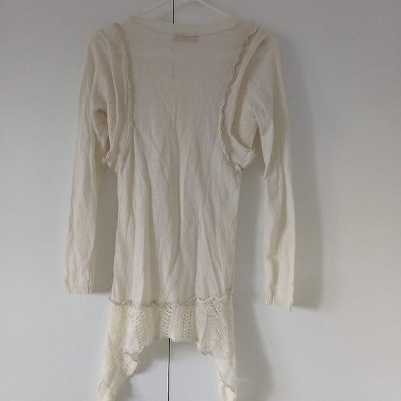 vintage 90s handkerchief hem tunic sweater Italy NWOT - Picture 2 of 14